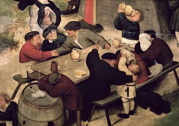 Jahrmarkt mit einer Theateraufführung, ca. 1600 (Detail)